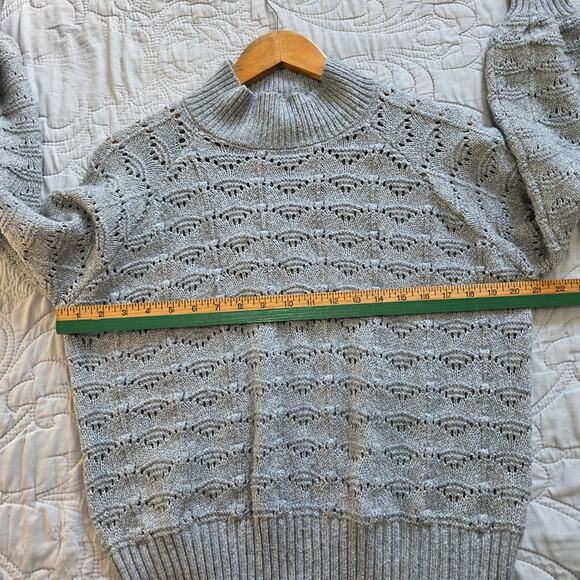 Time and Tru Womans Gray and Silver Sweater Size Large - Picture 8 of 8